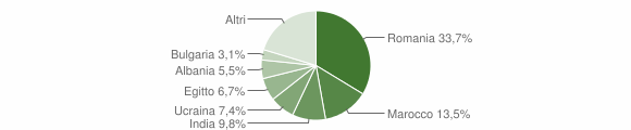 Grafico cittadinanza stranieri - Pianengo 2016