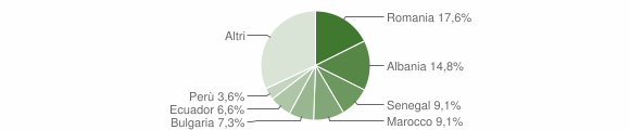 Grafico cittadinanza stranieri - Settala 2009