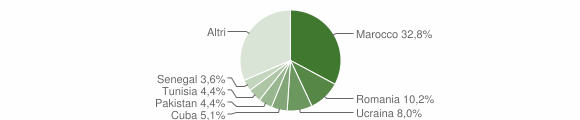 Grafico cittadinanza stranieri - Ardenno 2015
