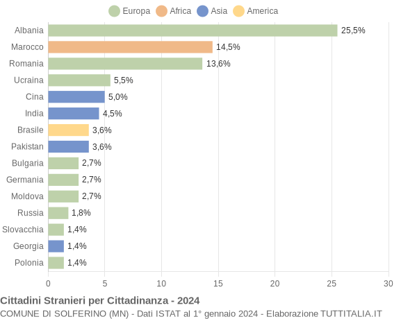 Grafico cittadinanza stranieri - Solferino 2024