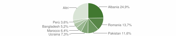 Grafico cittadinanza stranieri - Seveso 2012