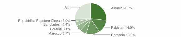Grafico cittadinanza stranieri - Seveso 2015