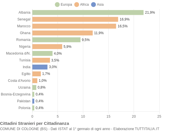 Grafico cittadinanza stranieri - Cologne 2006
