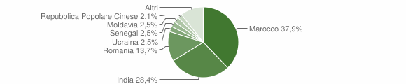 Grafico cittadinanza stranieri - Gazzuolo 2011