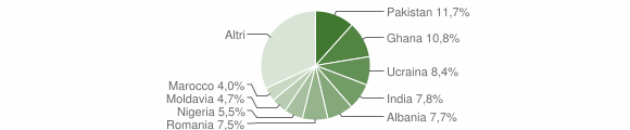Grafico cittadinanza stranieri - Botticino 2015