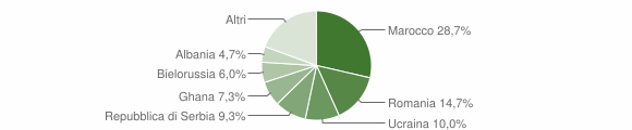 Grafico cittadinanza stranieri - Ardesio 2013