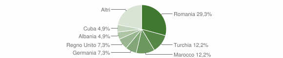 Grafico cittadinanza stranieri - Plesio 2013