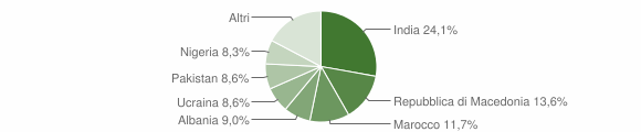 Grafico cittadinanza stranieri - Acquanegra sul Chiese 2014