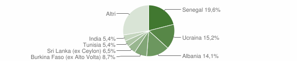 Grafico cittadinanza stranieri - Eupilio 2015