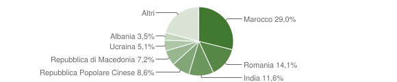 Grafico cittadinanza stranieri - Medole 2011