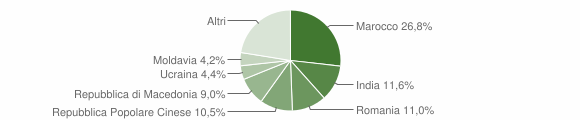 Grafico cittadinanza stranieri - Medole 2014