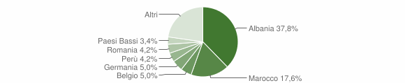 Grafico cittadinanza stranieri - Bardello 2011