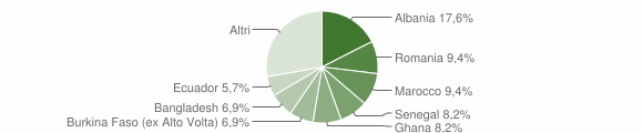 Grafico cittadinanza stranieri - Orio al Serio 2013