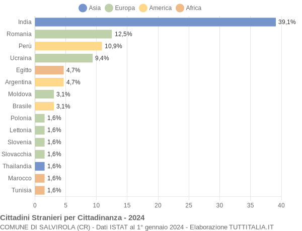 Grafico cittadinanza stranieri - Salvirola 2024