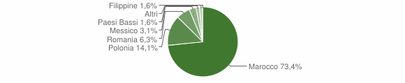 Grafico cittadinanza stranieri - Veleso 2006
