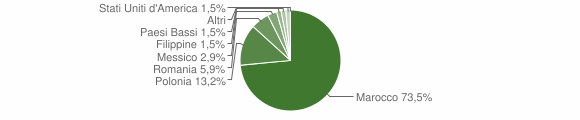 Grafico cittadinanza stranieri - Veleso 2007