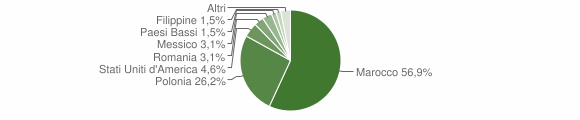 Grafico cittadinanza stranieri - Veleso 2012