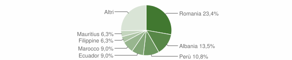 Grafico cittadinanza stranieri - Torre d'Arese 2011