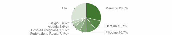 Grafico cittadinanza stranieri - Brienno 2013