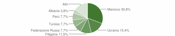 Grafico cittadinanza stranieri - Brienno 2015