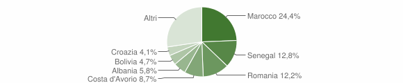 Grafico cittadinanza stranieri - Paladina 2012