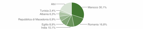 Grafico cittadinanza stranieri - Somaglia 2012