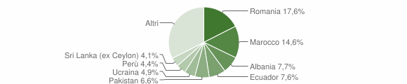 Grafico cittadinanza stranieri - Lissone 2009