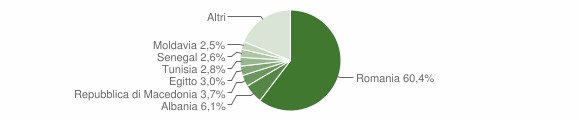Grafico cittadinanza stranieri - Carugate 2011