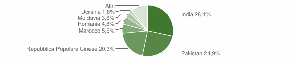 Grafico cittadinanza stranieri - Moglia 2015