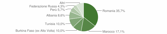 Grafico cittadinanza stranieri - Pieve Albignola 2015