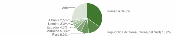 Grafico cittadinanza stranieri - Masate 2010