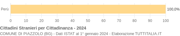 Grafico cittadinanza stranieri - Piazzolo 2024