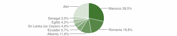 Grafico cittadinanza stranieri - Bellusco 2012