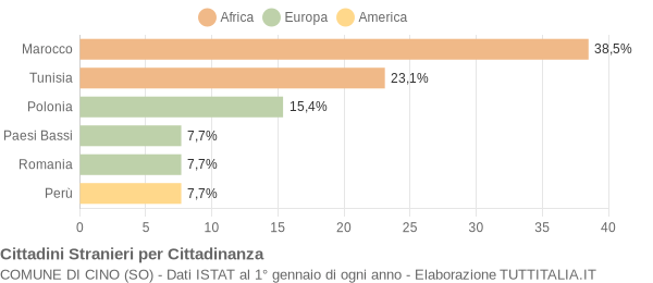 Grafico cittadinanza stranieri - Cino 2016