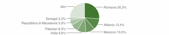 Grafico cittadinanza stranieri - Montichiari 2014