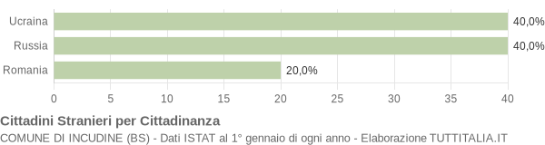 Grafico cittadinanza stranieri - Incudine 2009