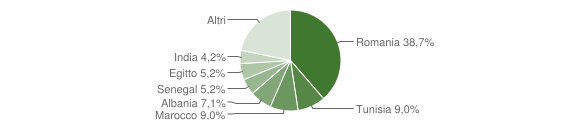 Grafico cittadinanza stranieri - Secugnago 2011
