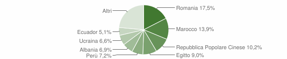 Grafico cittadinanza stranieri - Casarile 2014