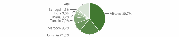 Grafico cittadinanza stranieri - Chiari 2007