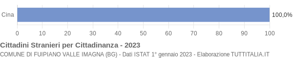 Grafico cittadinanza stranieri - Fuipiano Valle Imagna 2023