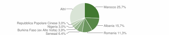 Grafico cittadinanza stranieri - Osio Sopra 2010
