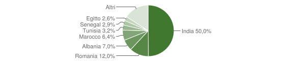 Grafico cittadinanza stranieri - Romanengo 2010