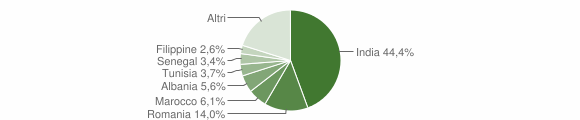 Grafico cittadinanza stranieri - Romanengo 2014