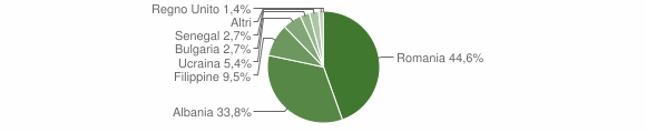 Grafico cittadinanza stranieri - Mornico Losana 2015