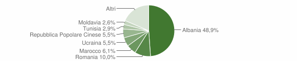 Grafico cittadinanza stranieri - Garlasco 2015