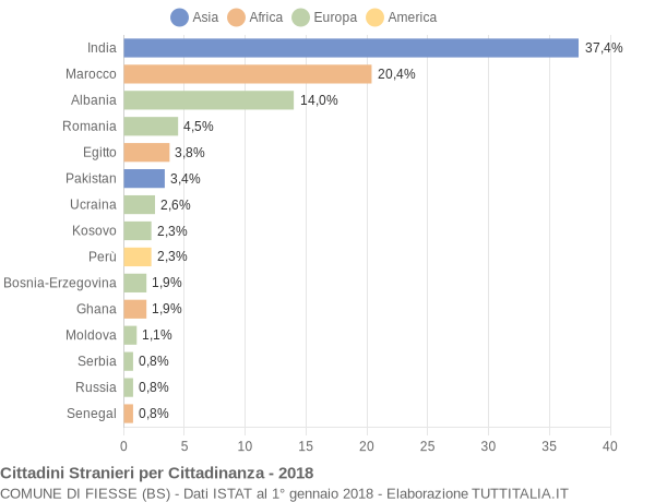 Grafico cittadinanza stranieri - Fiesse 2018