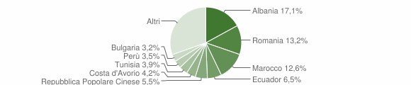 Grafico cittadinanza stranieri - Marnate 2010