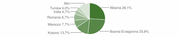 Grafico cittadinanza stranieri - Pumenengo 2015