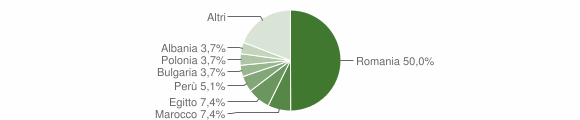 Grafico cittadinanza stranieri - Copiano 2011
