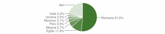 Grafico cittadinanza stranieri - Ceranova 2022